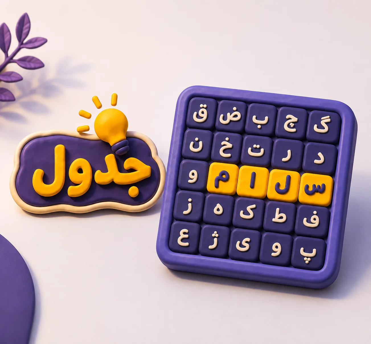 بازی جدول کلمات شیوا؛ پیدا کردن کلمه و یادگیری معادل انگلیسی